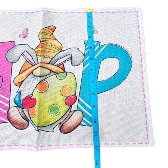 Easter Bunny Gnome HOP Table Placemats Set Of 4 NEW Easter Eggs Spring CUTE Kids - Picture 4 of 6